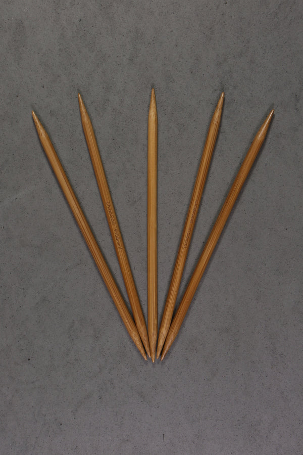 Chiaogoo 6" Bamboo Double Pointed Needles