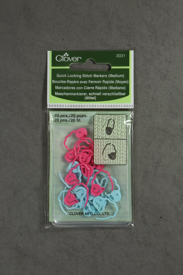 Clover Quick Locking Stitch Markers (Medium) 3031