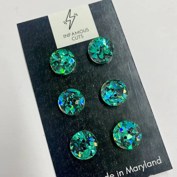 Infamous Cuts Acrylic Buttons