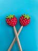 Kawaii Realistic Strawberry Cute Fruit Gift for Knitters