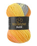 woolen bee batik gradient wool knitting wool: 5050 brown berry pink