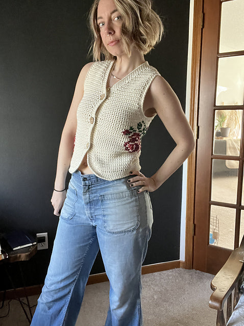 Cross Stitch Crochet Vest Workshop