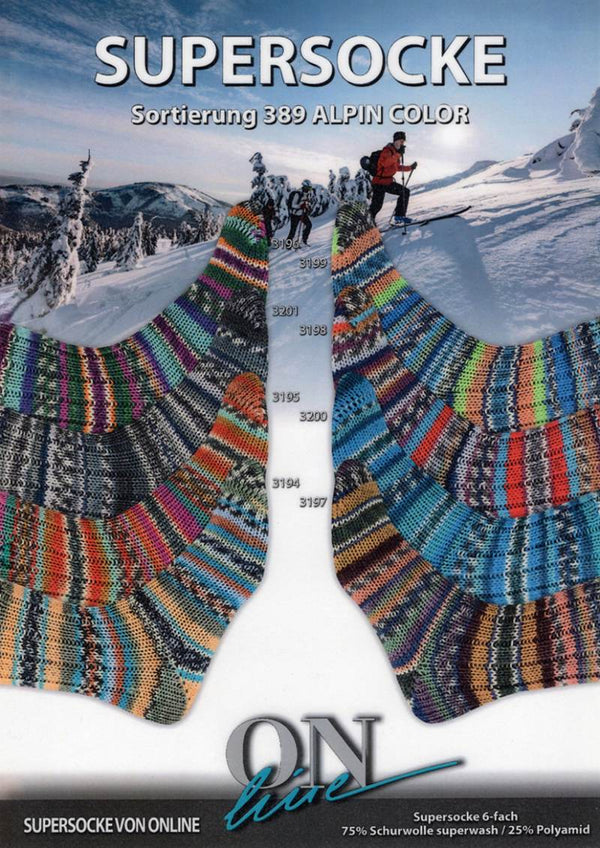 On Line Supersocke Alpin Color