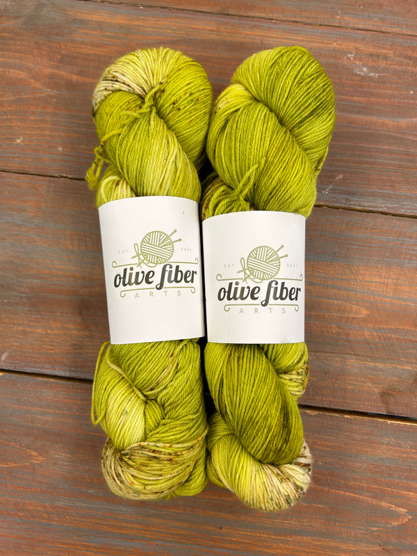 Olive Fiber Arts Fingering Weight Yarn