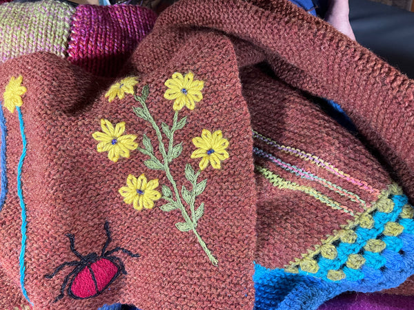 Embroidering on Knits/Crochet Workshop