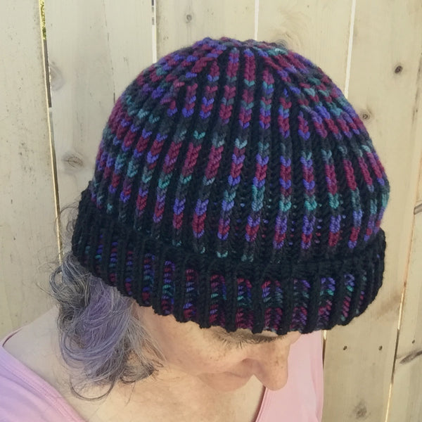 Two-color Brioche Hat