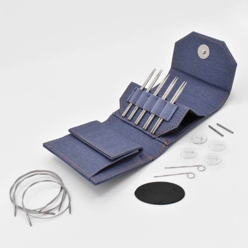 Lykke Flight 3.5" Interchangeable Steel Knitting Needle Set Mini