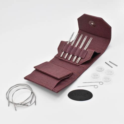 Lykke Flight 3.5" Interchangeable Steel Knitting Needle Set Mini