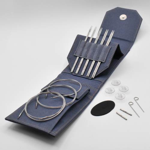 Lykke Flight 5" Stainless Steel Interchangeable Knitting Needles Set - Mini