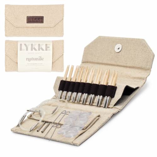 LYKKE 5.0 " Interchangeable Circular Birchwood Knitting Needle Set