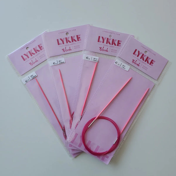 Lykke Blush Fixed Circular Needles