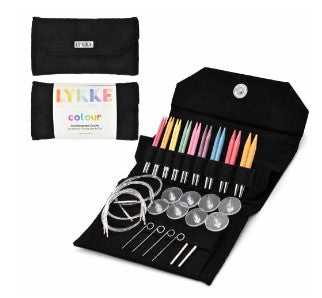 LYKKE Colour 3.5" Interchangeable Birchwood Circular Knitting Needle Set