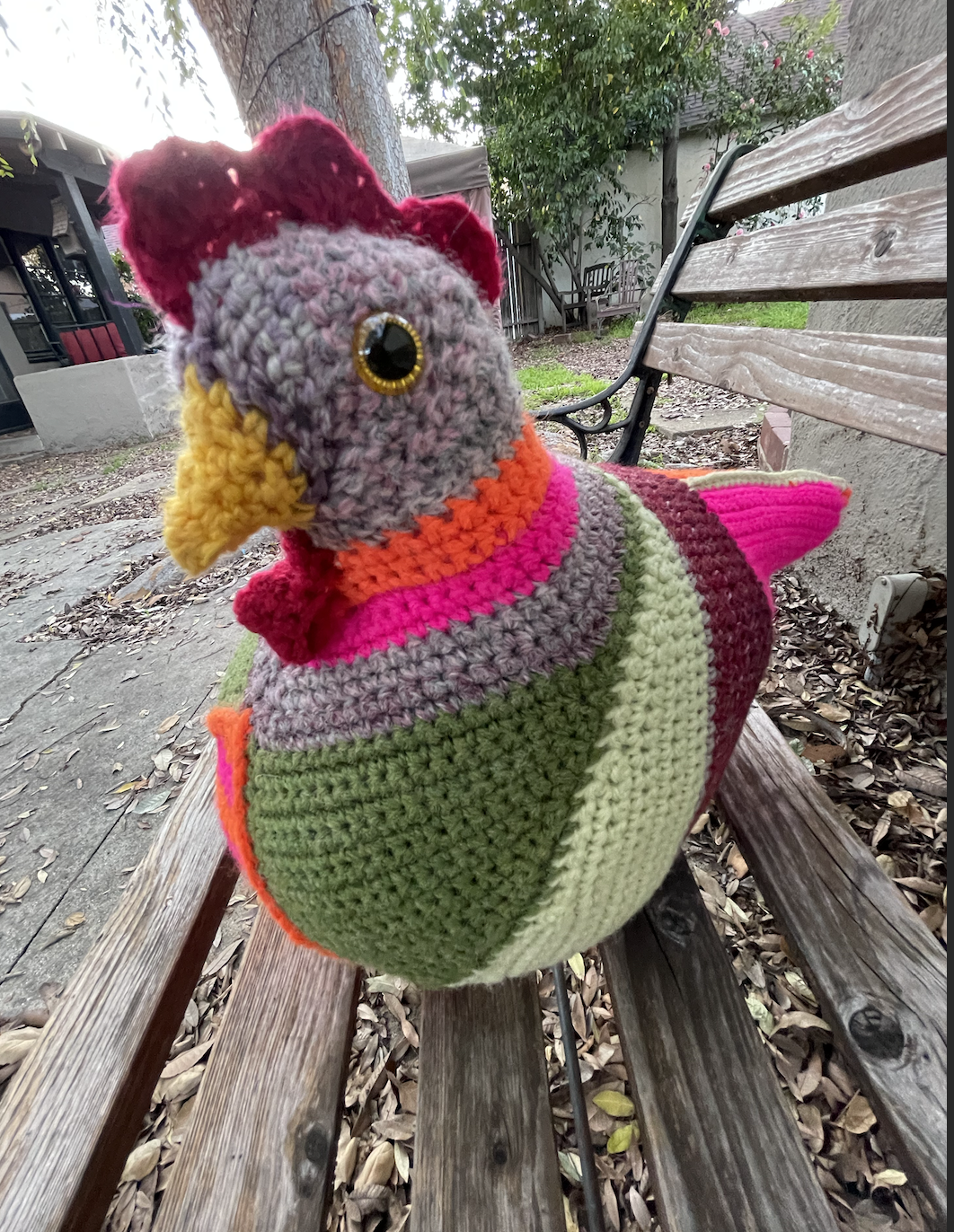 Crochet - Emotional Support Chicken Pattern – The Knitting Tree, L.A. crochet-emotional-support-chicken-pattern-the-knitting-tree-l-a