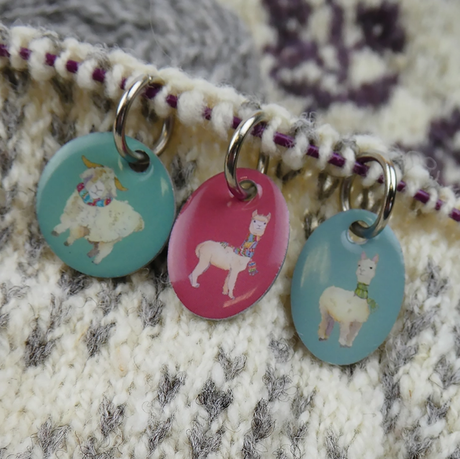 Alpacas & Friends Stitch Markers (Set of 6)