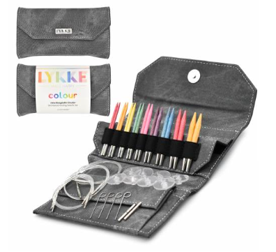 LYKKE Colour 3.5" Interchangeable Birchwood Circular Knitting Needle Set