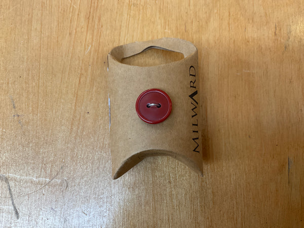 Milward Button- Red
