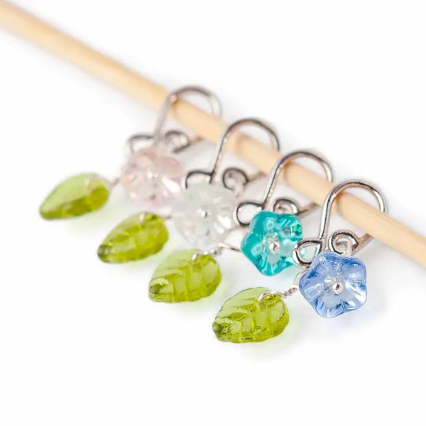 Twice Sheared Sheep Little Flowers Stitch Marker Set - Large