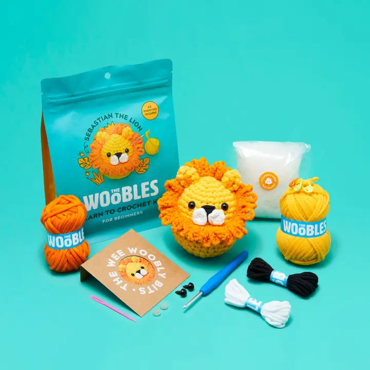 The Woobles Sebastian The Lion Crochet Kit