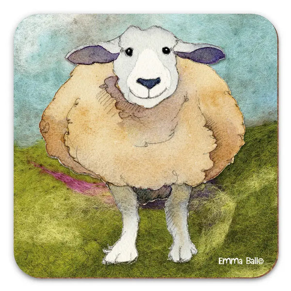 Emma Ball- Happy Sheep Coaster