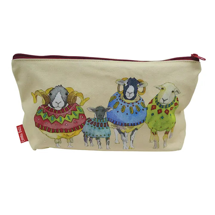 Emma Ball -Sheep in Sweater Zipper Bag