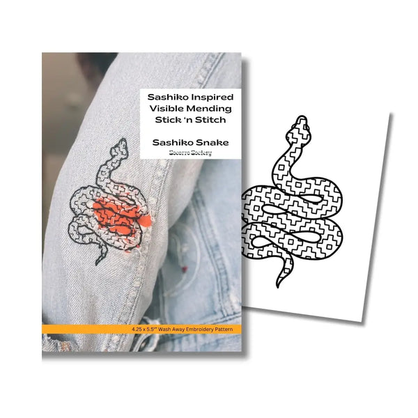 Sashiko Inspired Visible Mending Stick 'n Stitch