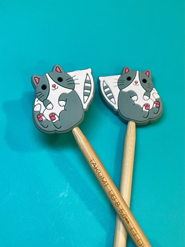 Knitting Needle Point Protectors Cat Nap Pillow