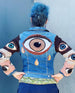 Eyeball Motif for Denim Jacket Pattern