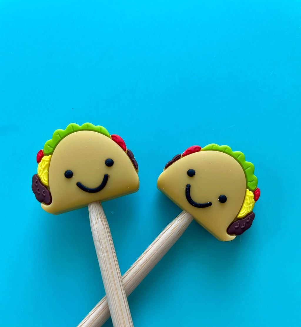 Kawaii Smiling Taco Food Gifts for Knitters