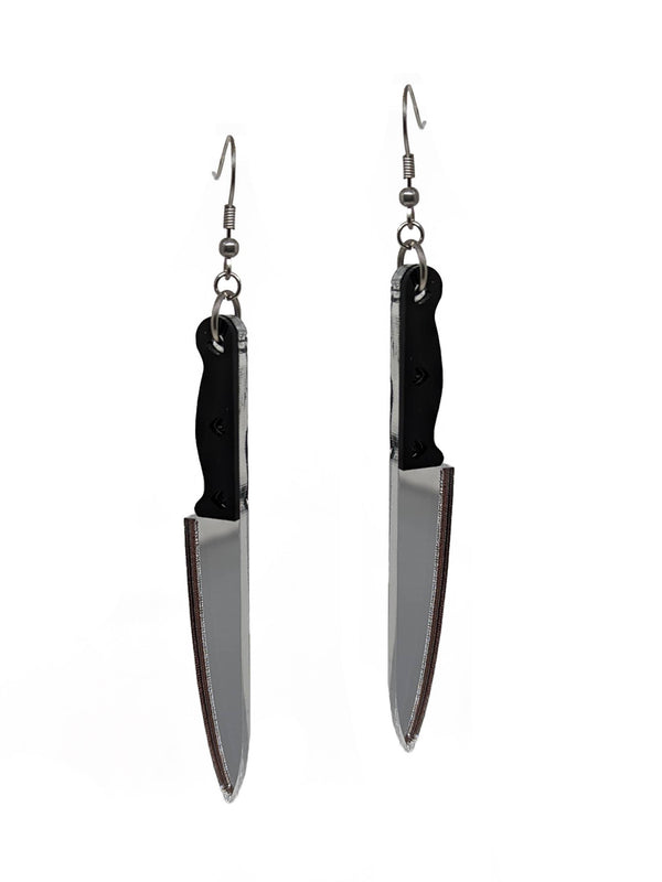 Unpossible Cuts - Knife Halloween  Dangle Earrings