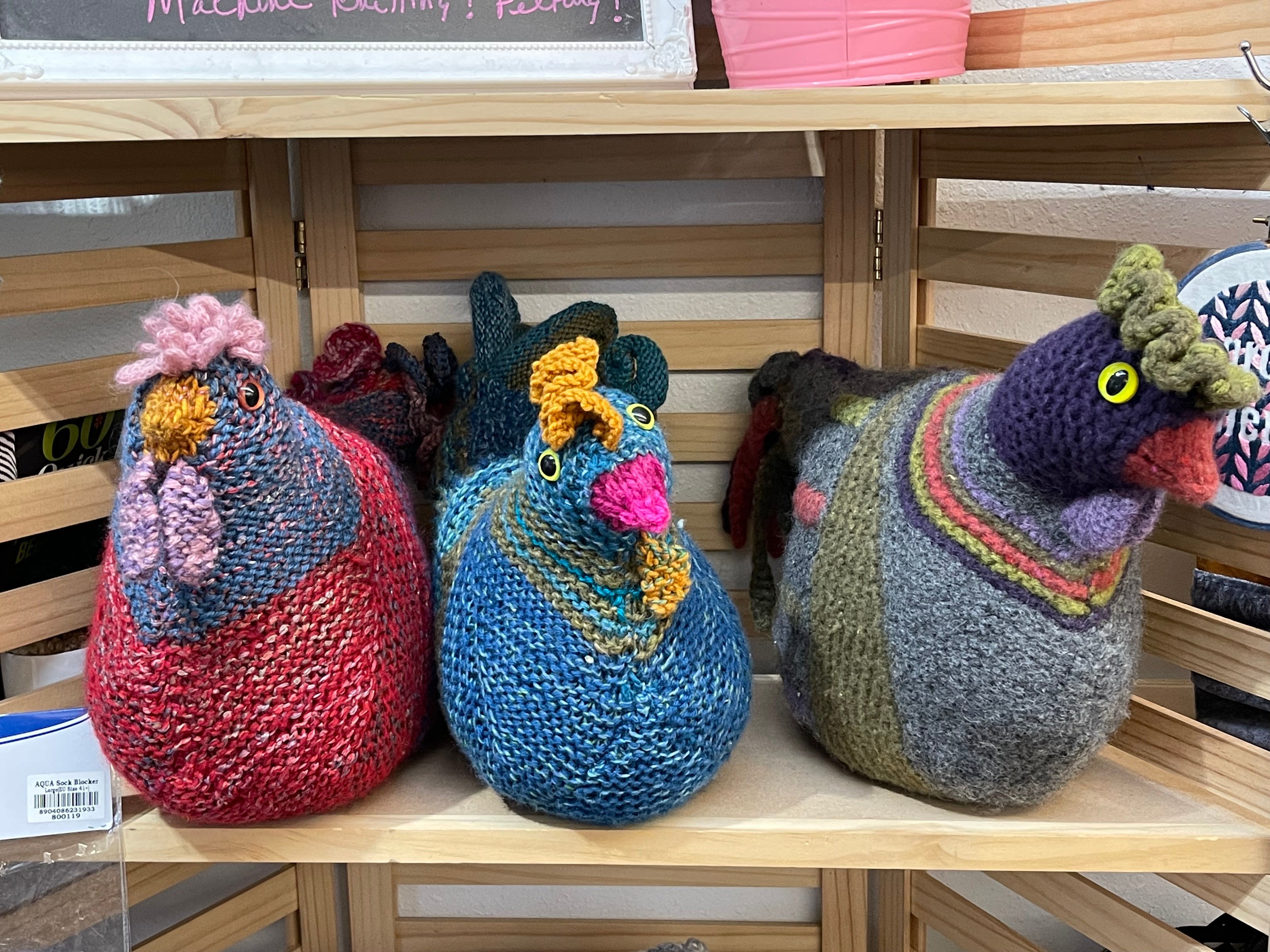Crochet Support Chicken, emotional support, squeeze away worry