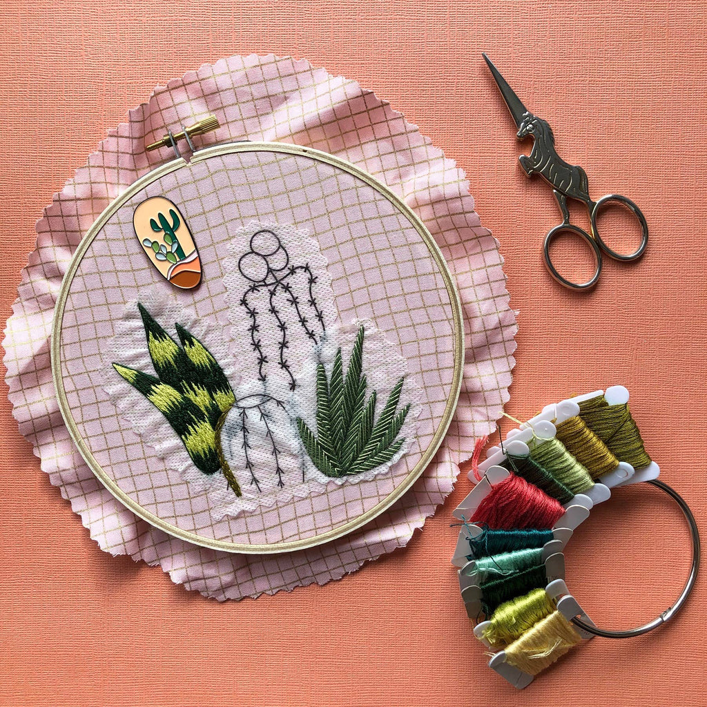 MCreativeJ - Detailed Cacti Embroidery Patterns